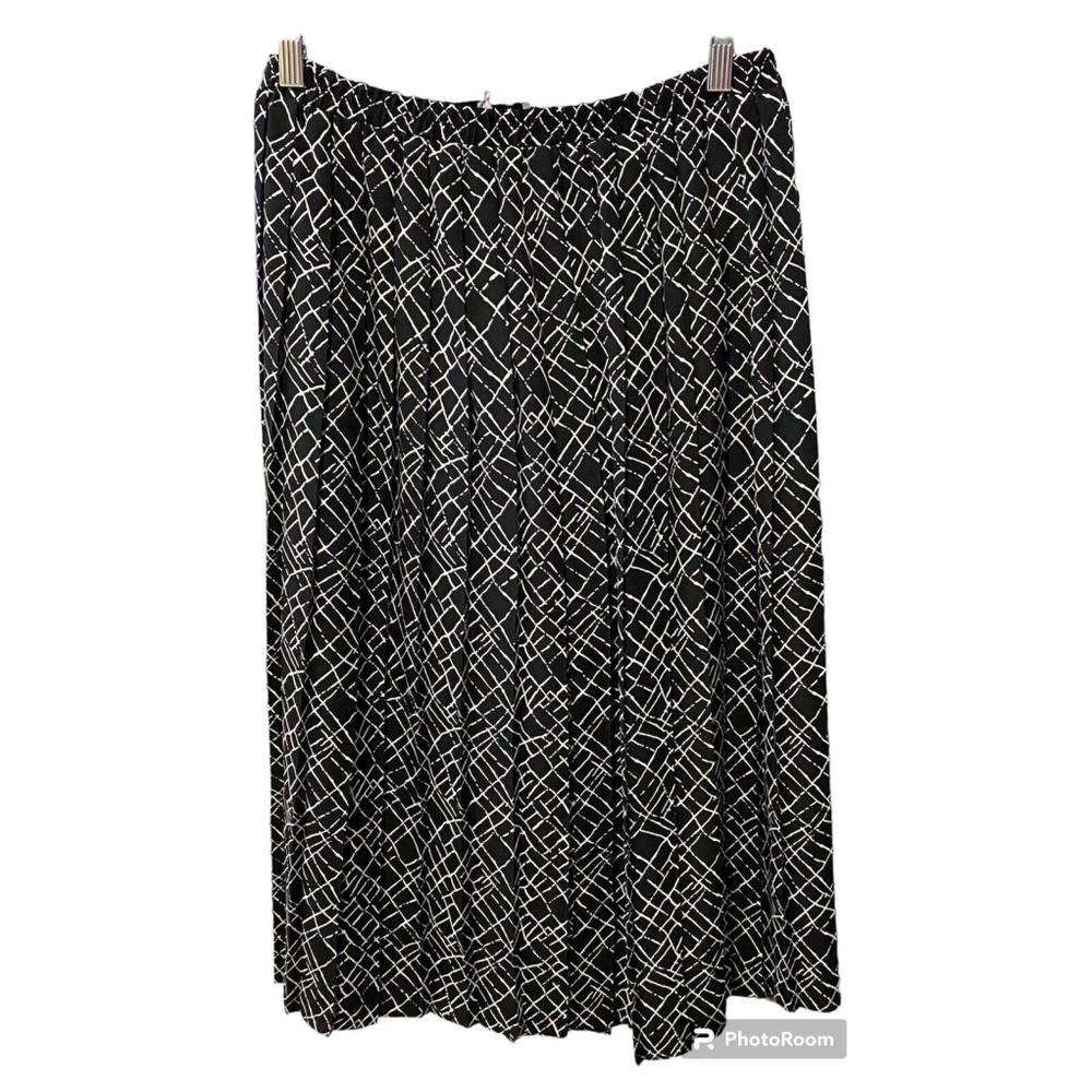 Leslie Fay Skirt Womens Pleated Skirt ~